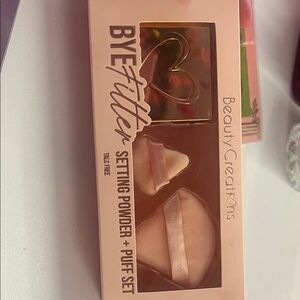 Beauty Creations Bye Filter Setting Powder + Puff Set - Peach